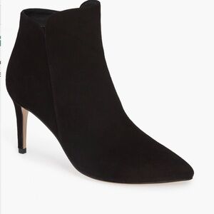 Halogen Hamariella-Lea Black Suede Women's Ankle Boots